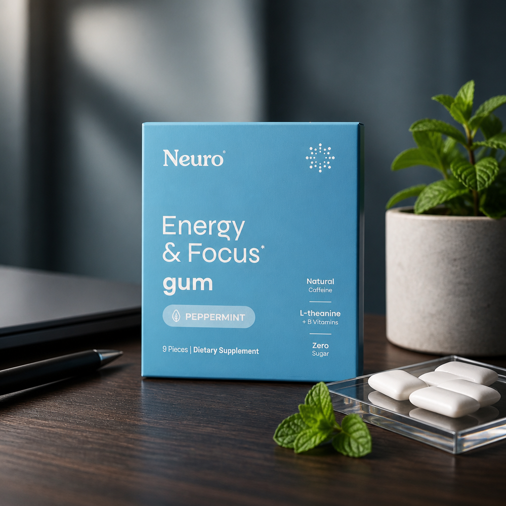 Neuro Energy & Focus Gum Peppermint