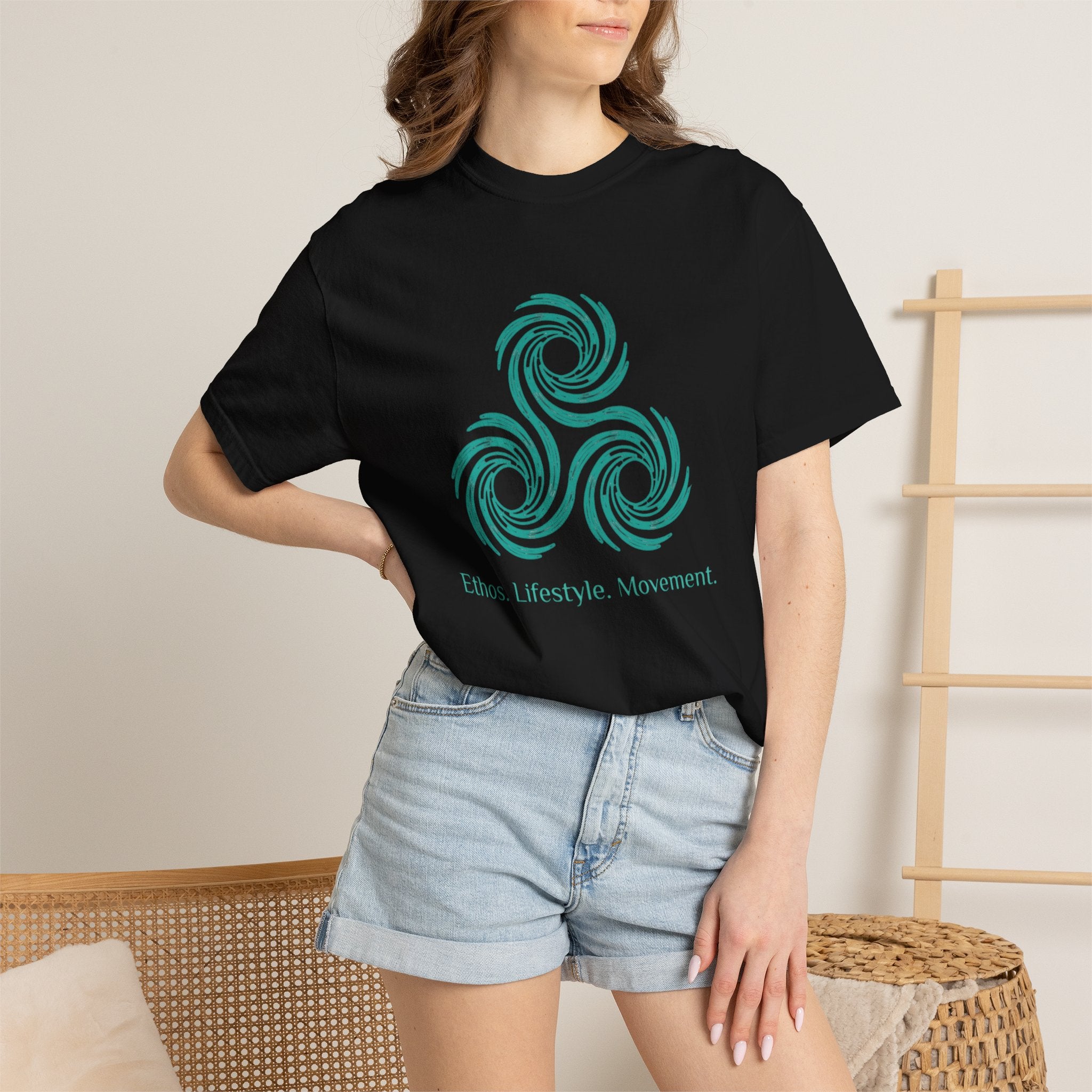 Unisex ELM Teal Logo Garment-Dyed T-shirt