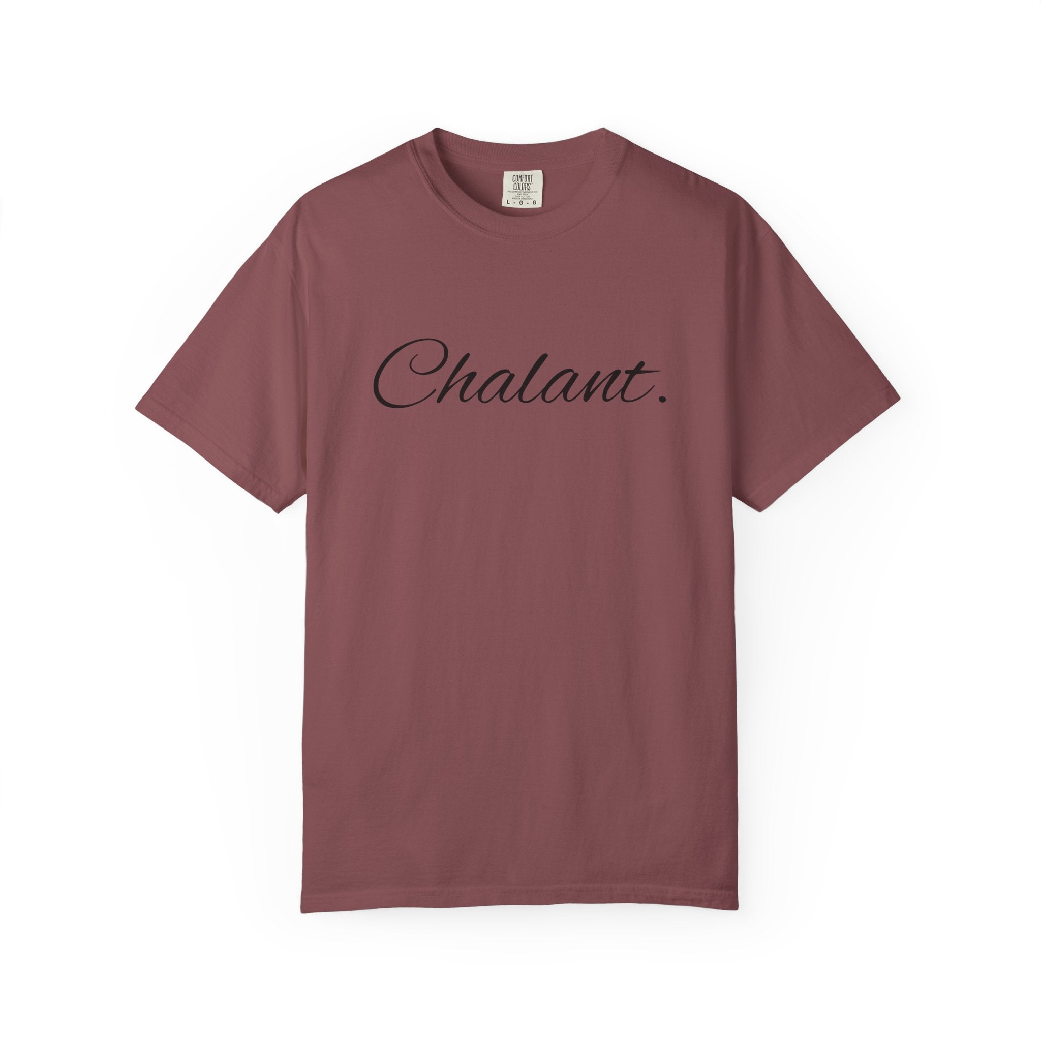 Chalant Script T-Shirt — Elegant Casual Graphic Tee