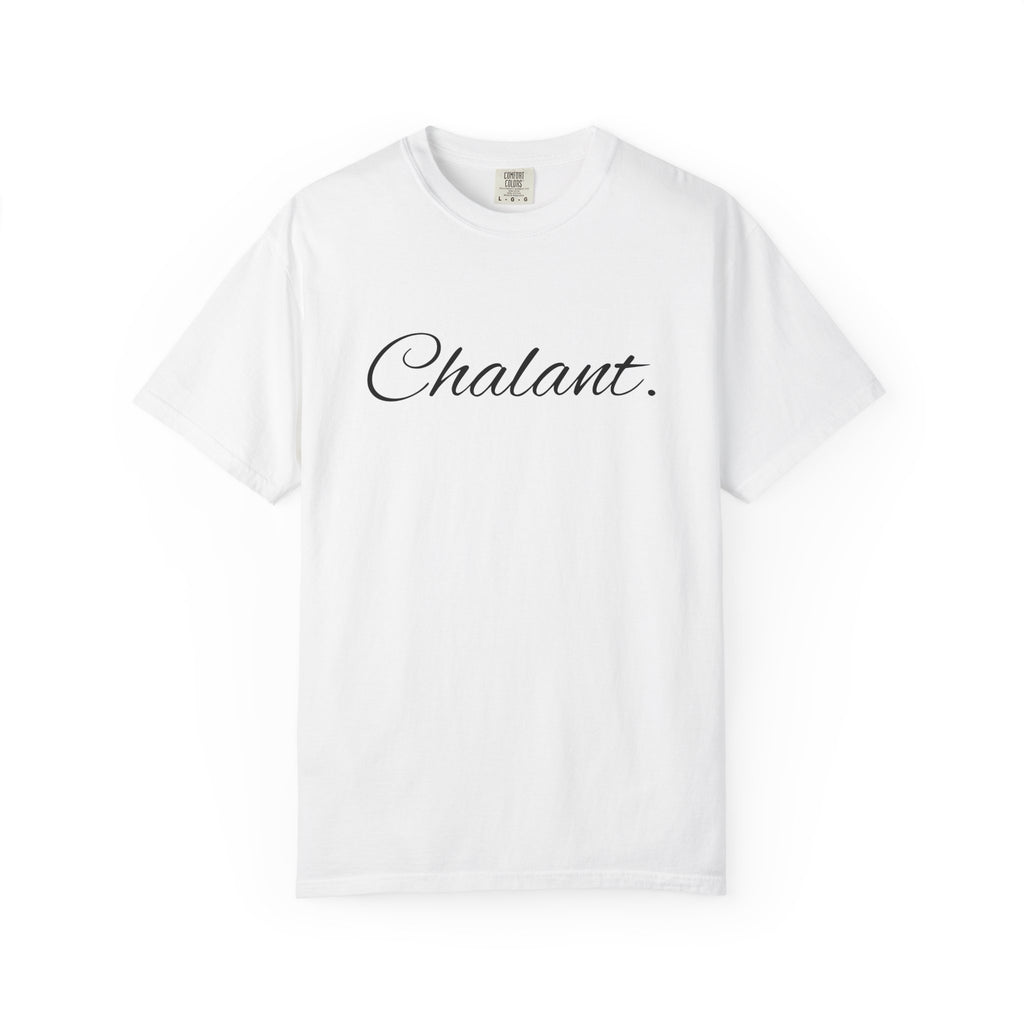 Chalant Script T-Shirt — Elegant Casual Graphic Tee