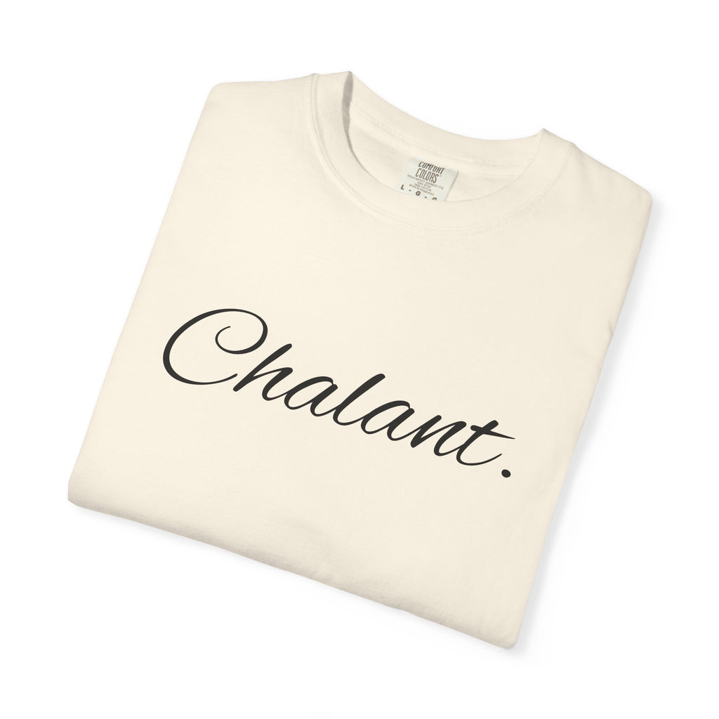 Chalant Script T-Shirt — Elegant Casual Graphic Tee