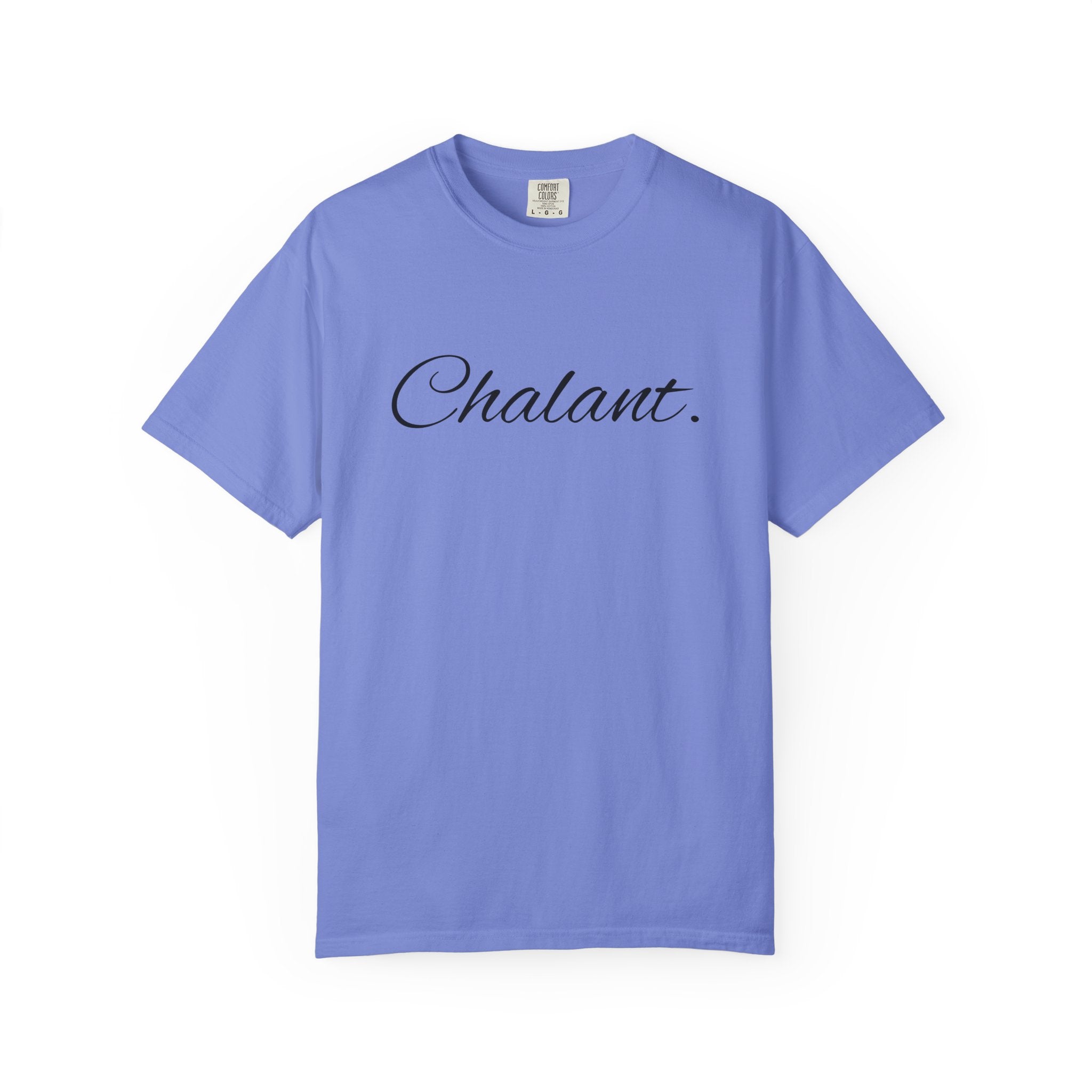 Chalant Script T-Shirt — Elegant Casual Graphic Tee