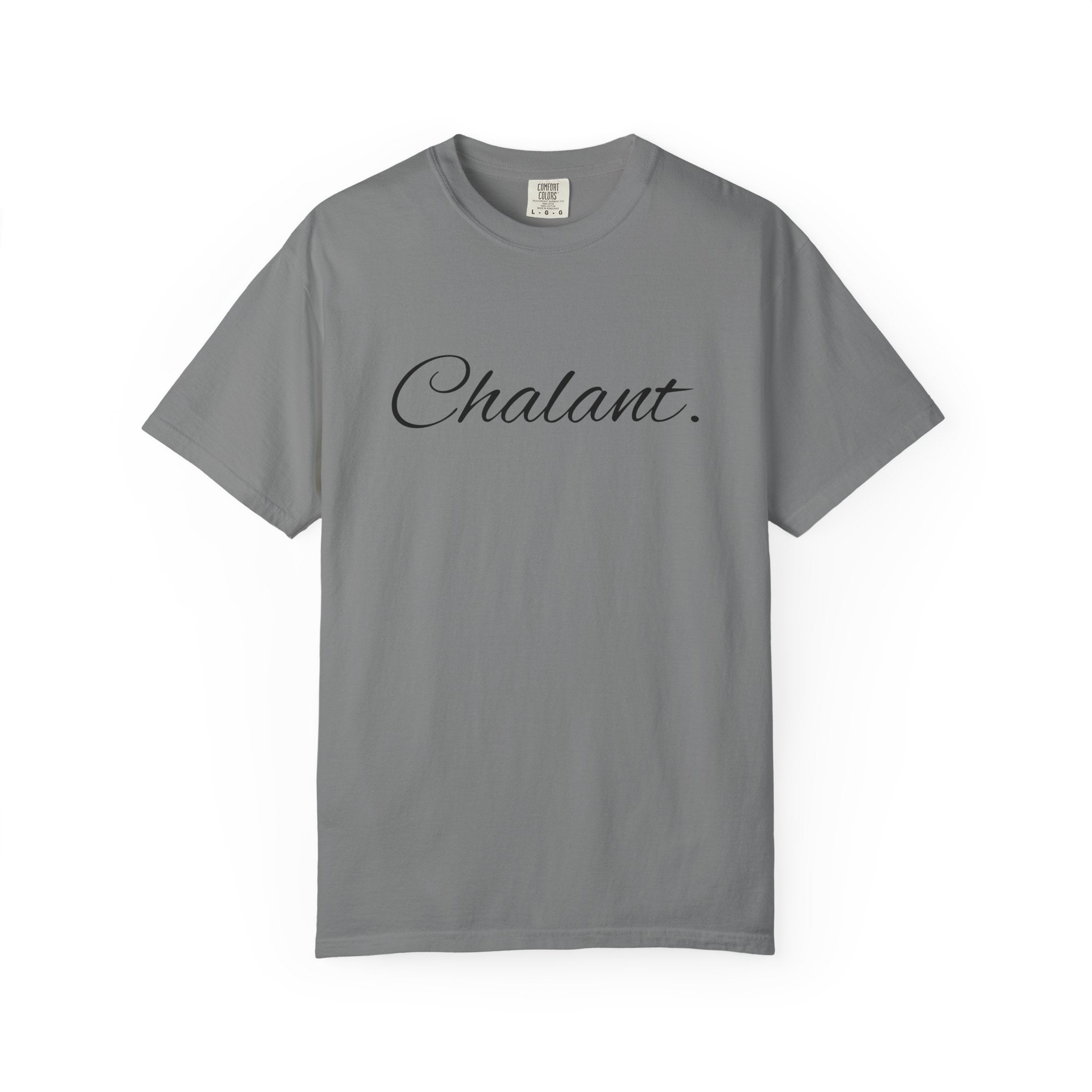 Chalant Script T-Shirt — Elegant Casual Graphic Tee