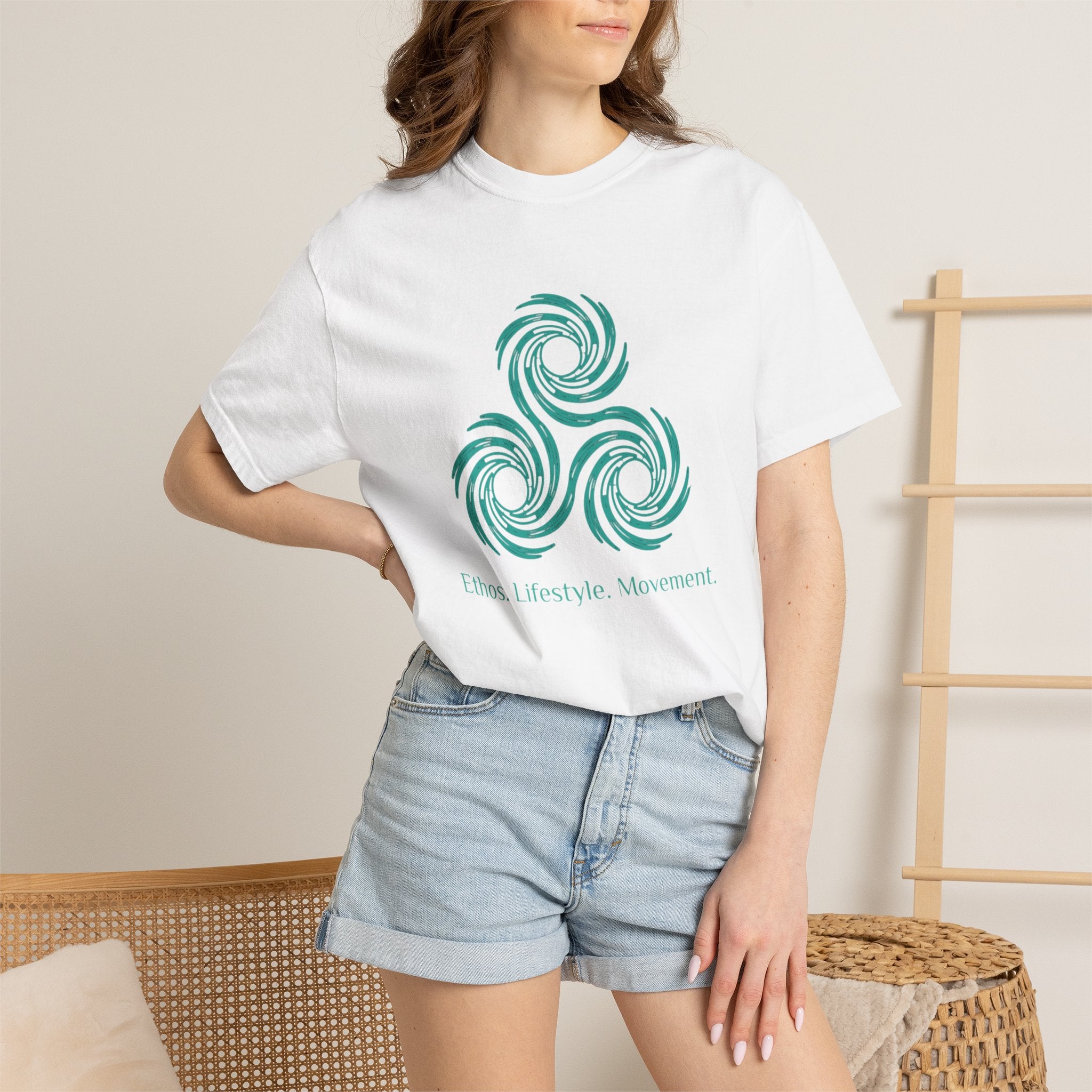 Unisex ELM Teal Logo Garment-Dyed T-shirt