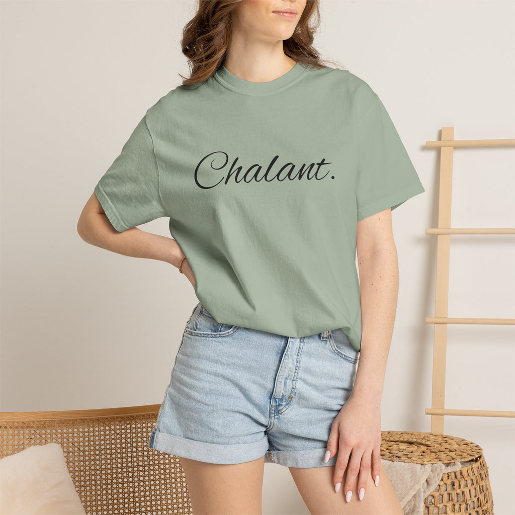 Chalant Script T-Shirt — Elegant Casual Graphic Tee
