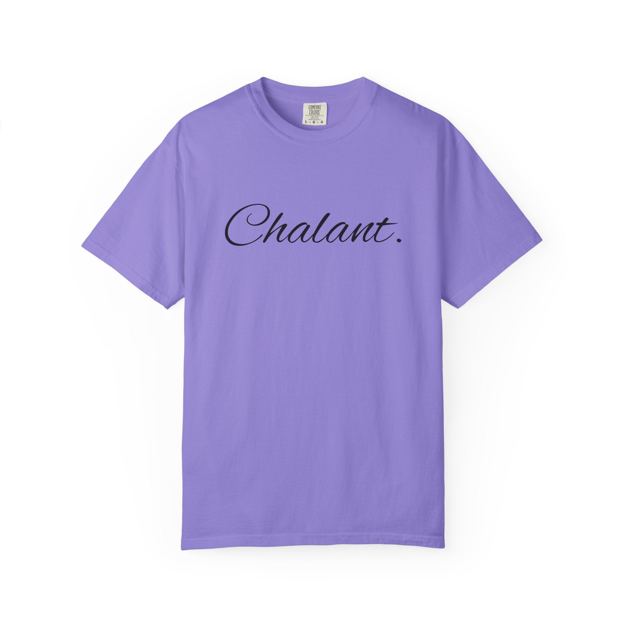 Chalant Script T-Shirt — Elegant Casual Graphic Tee