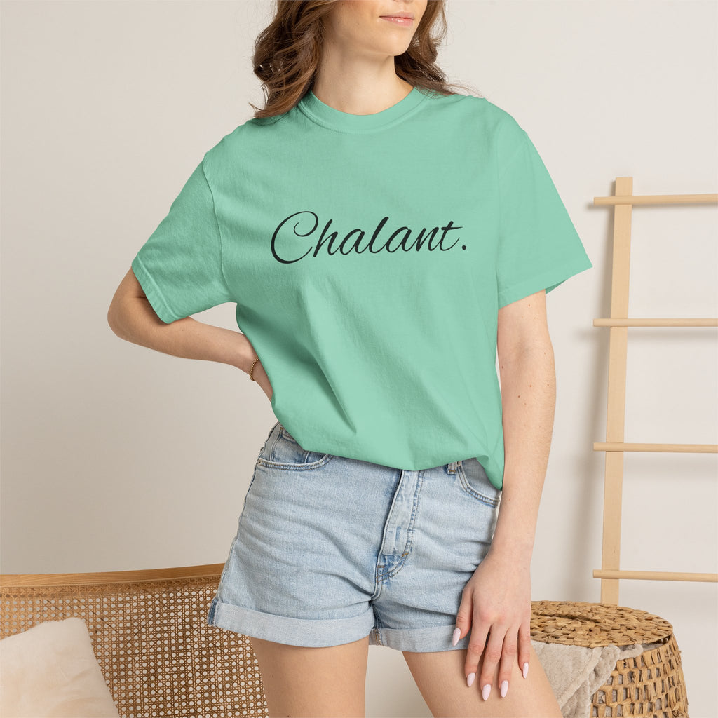 Chalant Script T-Shirt — Elegant Casual Graphic Tee