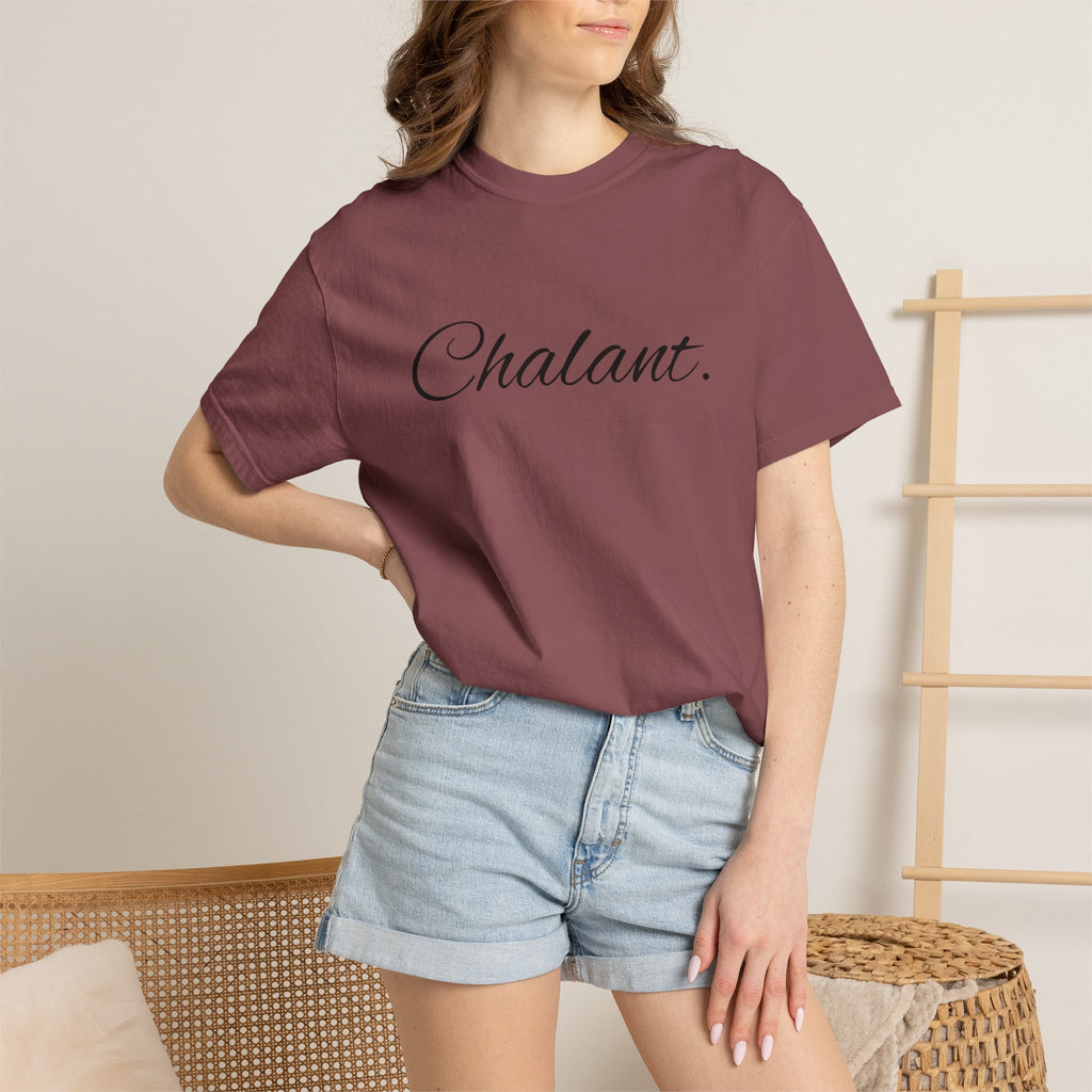 Chalant Script T-Shirt — Elegant Casual Graphic Tee