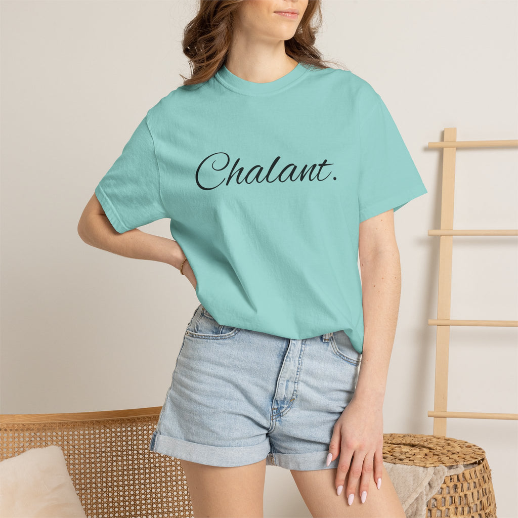 Chalant Script T-Shirt — Elegant Casual Graphic Tee