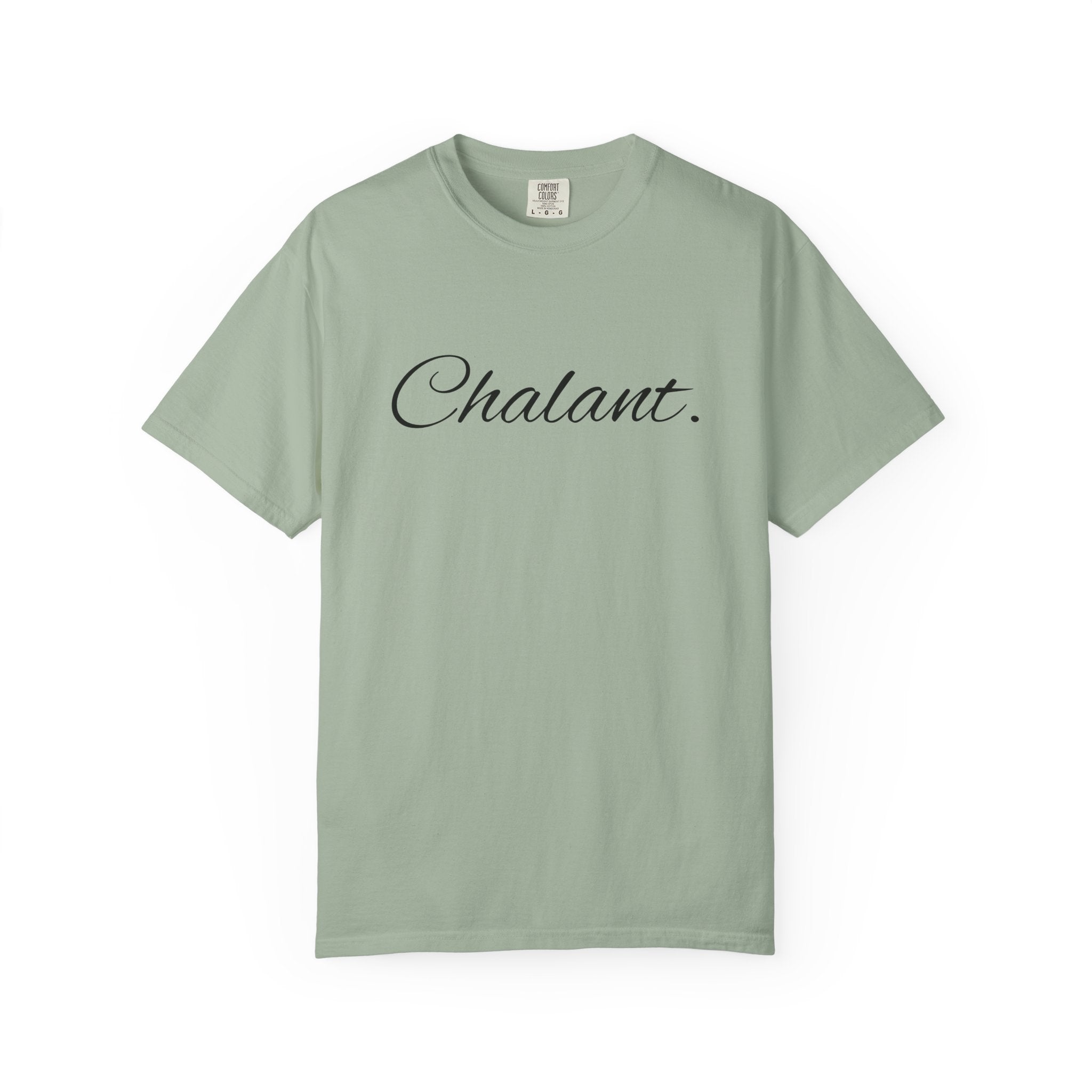 Chalant Script T-Shirt — Elegant Casual Graphic Tee