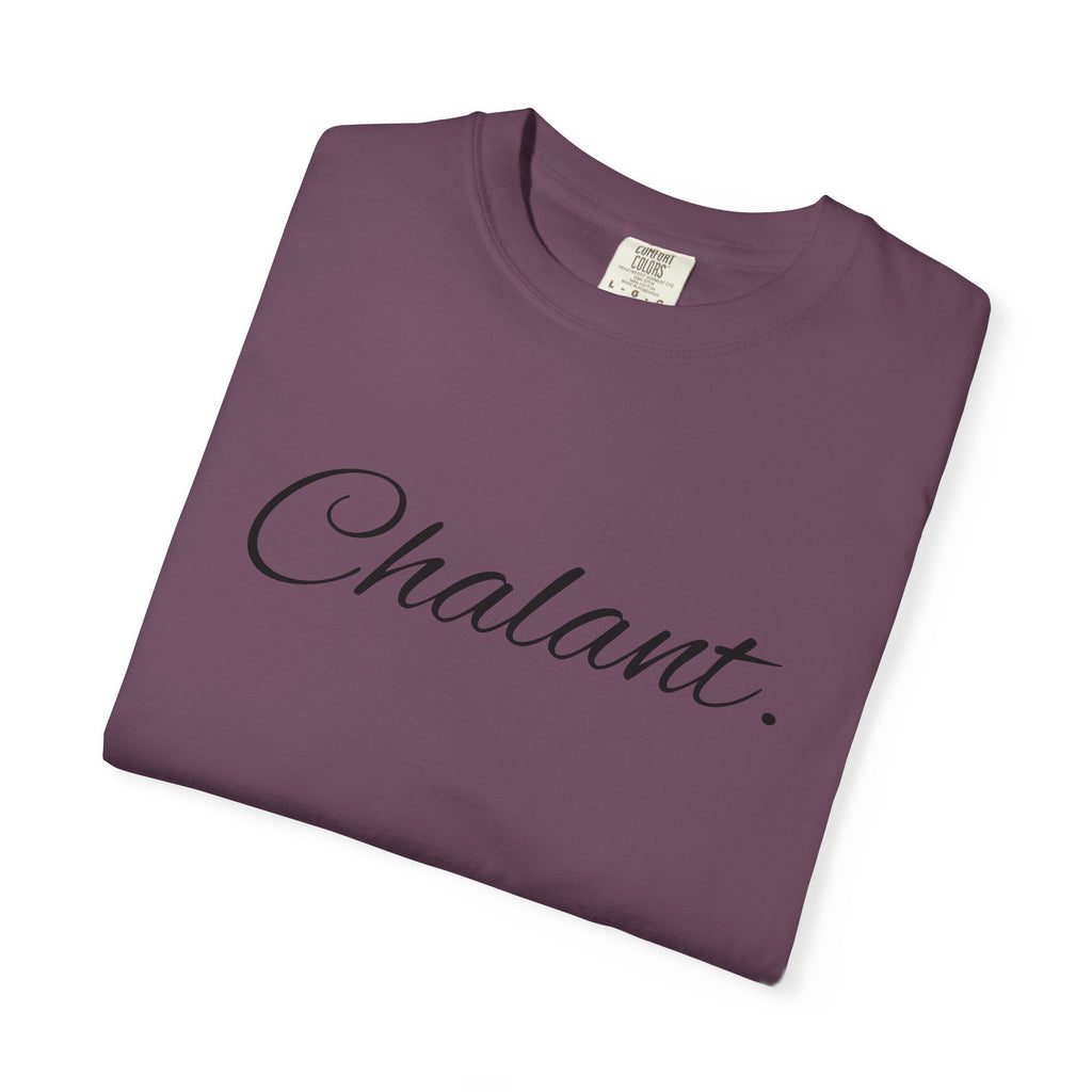 Chalant Script T-Shirt — Elegant Casual Graphic Tee