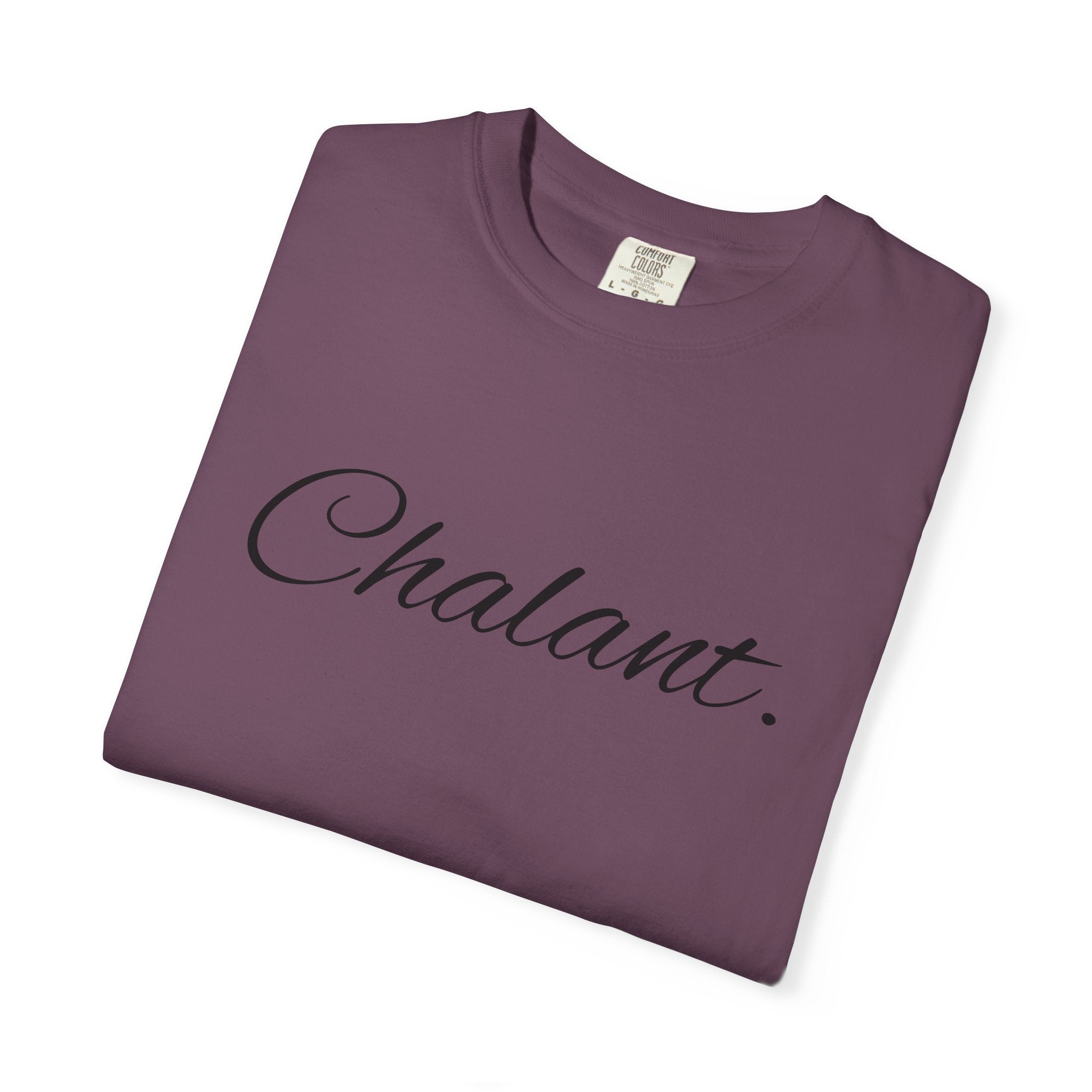 Chalant Script T-Shirt — Elegant Casual Graphic Tee