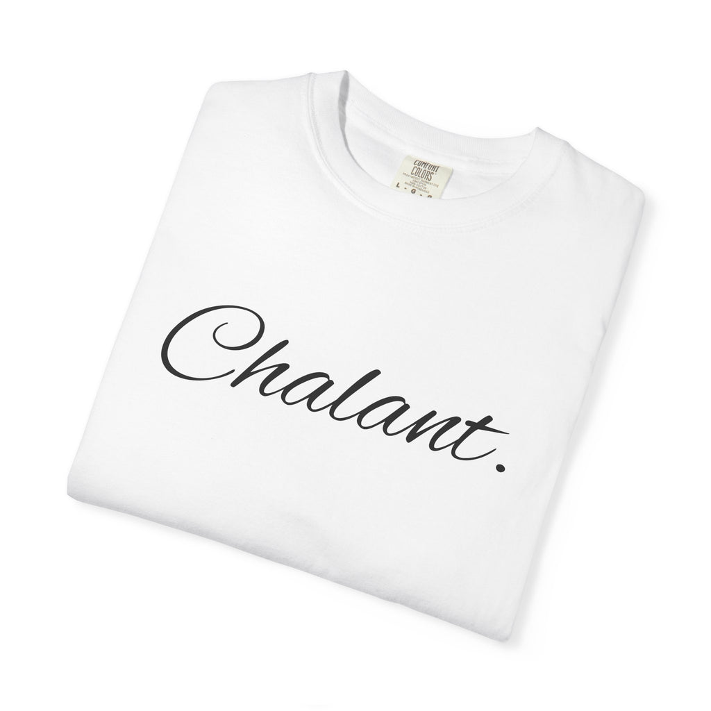 Chalant Script T-Shirt — Elegant Casual Graphic Tee