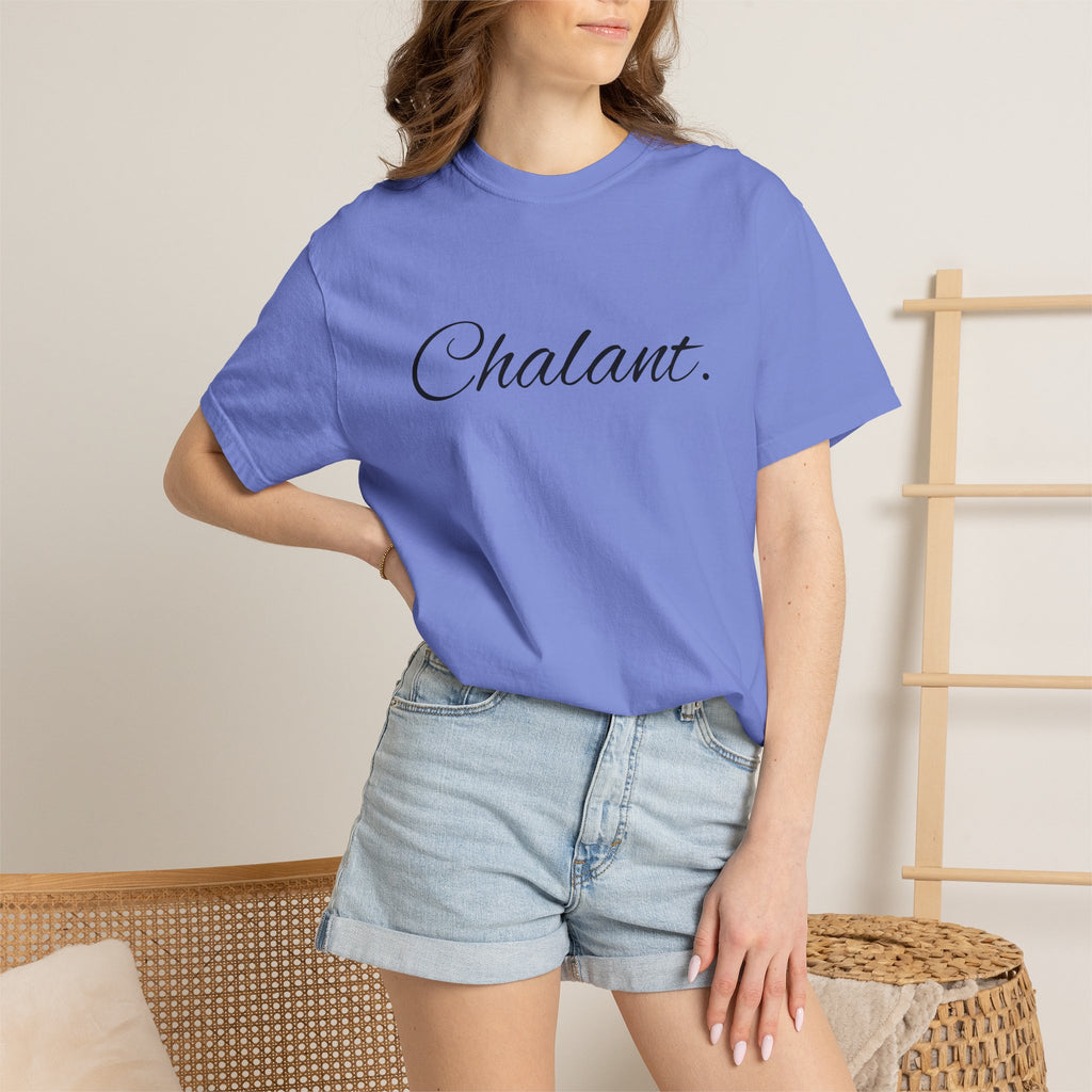 Chalant Script T-Shirt — Elegant Casual Graphic Tee