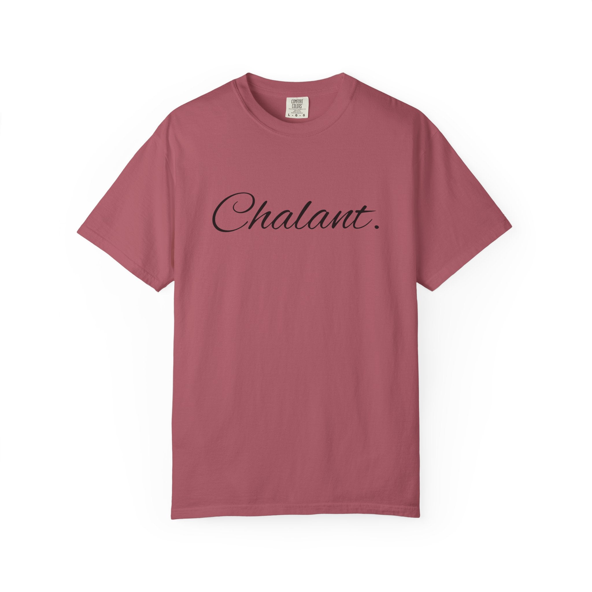 Chalant Script T-Shirt — Elegant Casual Graphic Tee