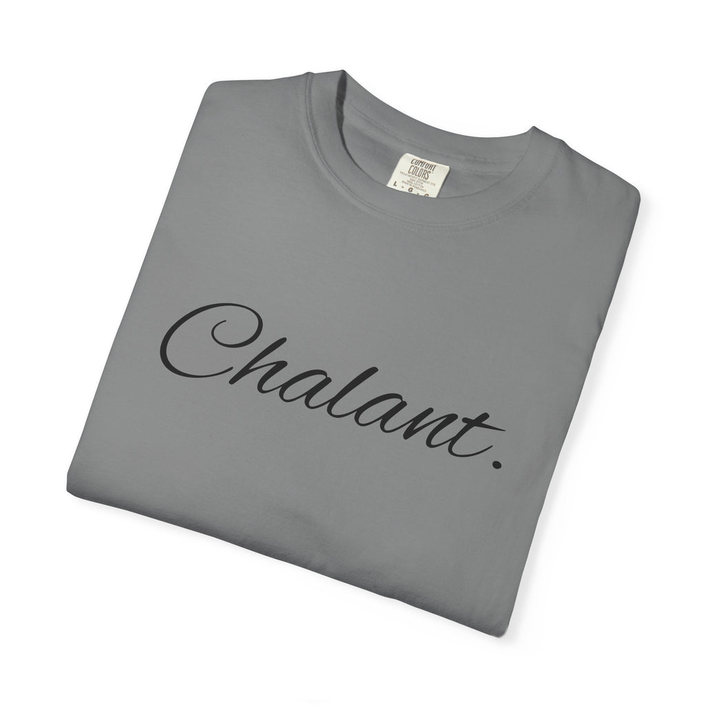 Chalant Script T-Shirt — Elegant Casual Graphic Tee