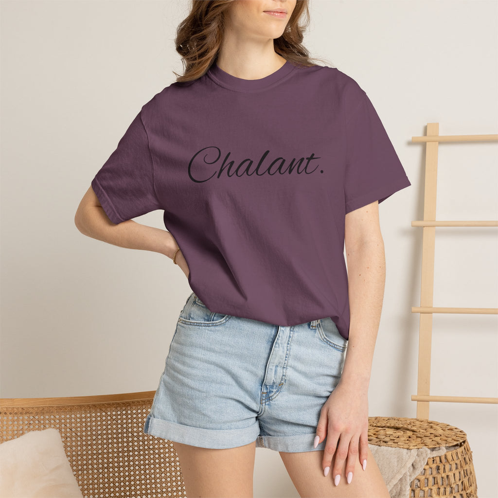 Chalant Script T-Shirt — Elegant Casual Graphic Tee