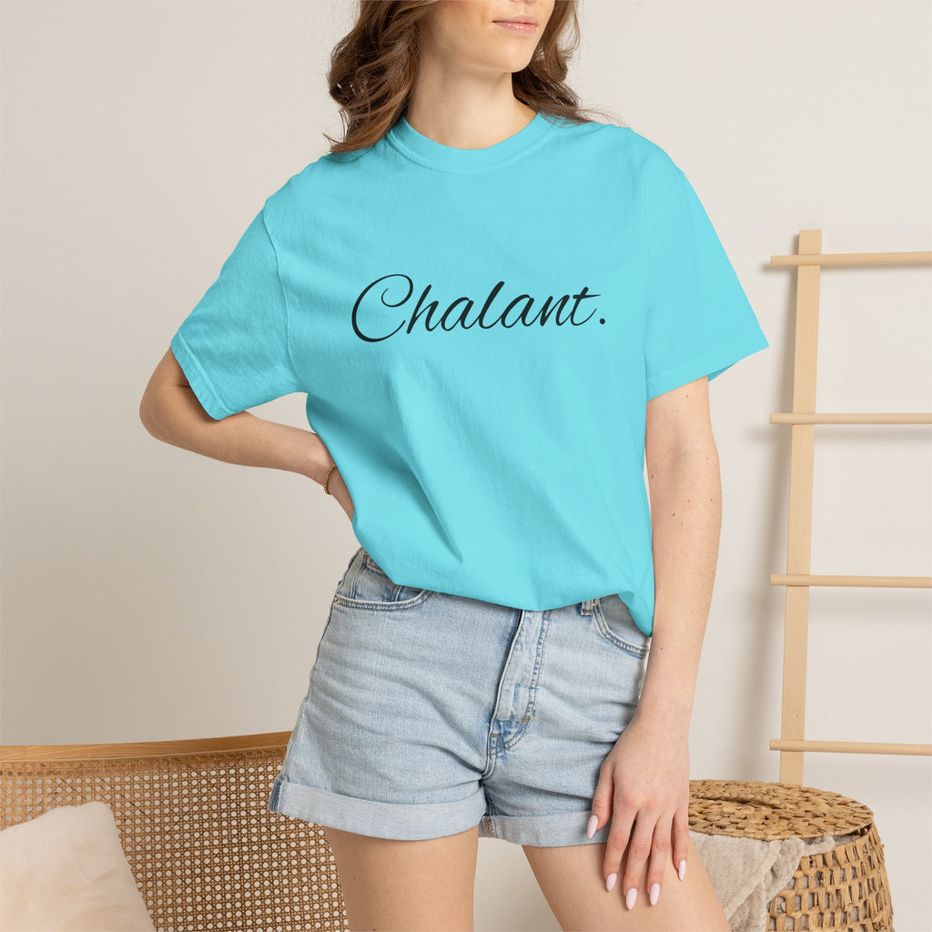 Chalant Script T-Shirt — Elegant Casual Graphic Tee