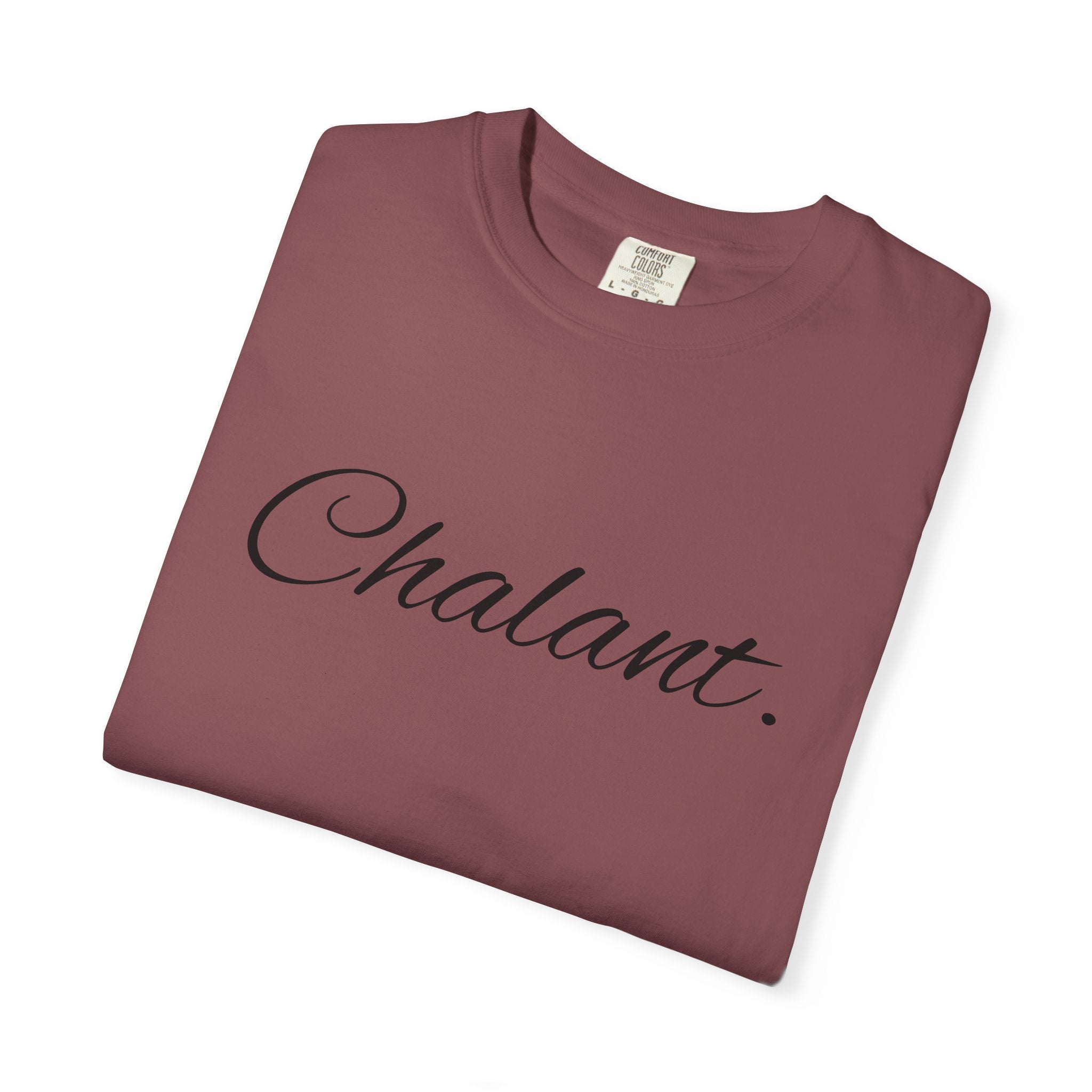 Chalant Script T-Shirt — Elegant Casual Graphic Tee