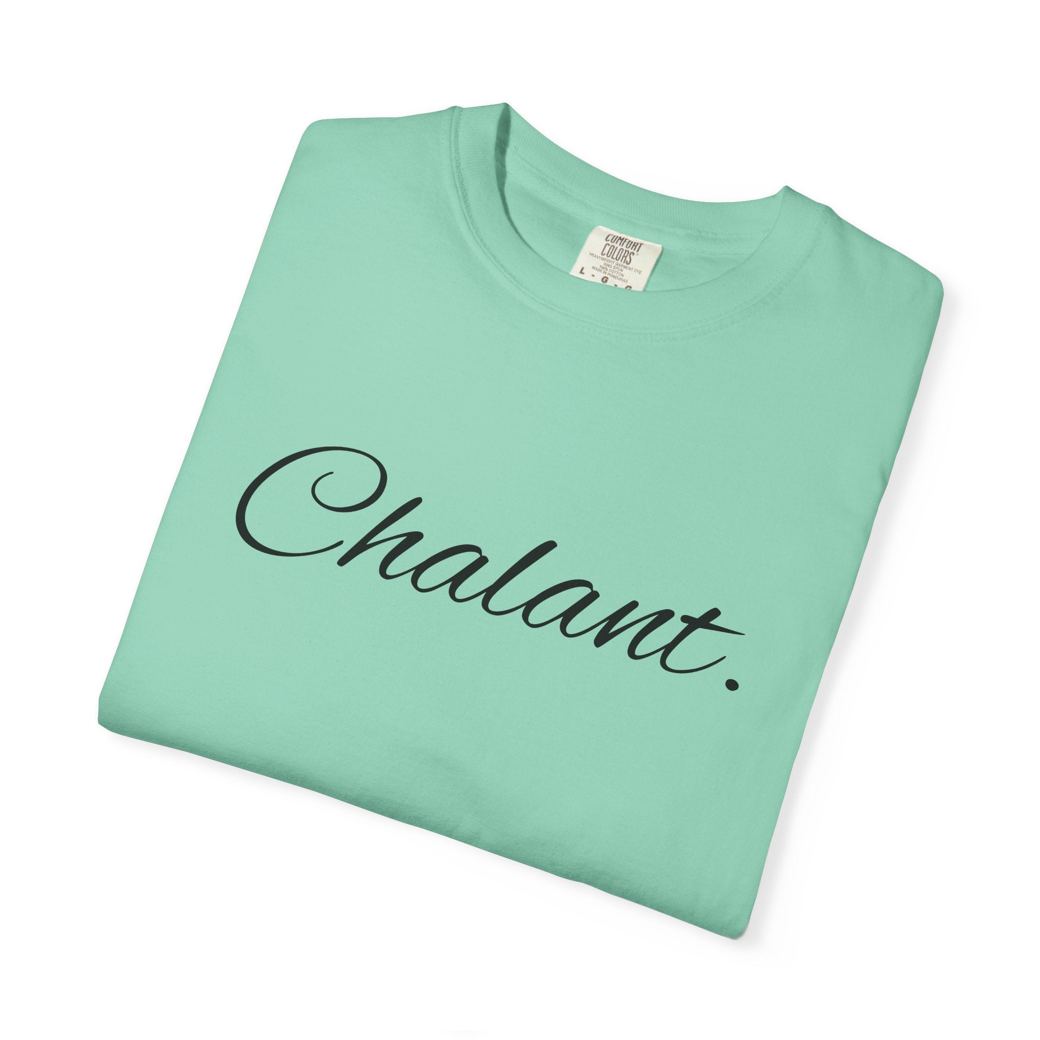 Chalant Script T-Shirt — Elegant Casual Graphic Tee