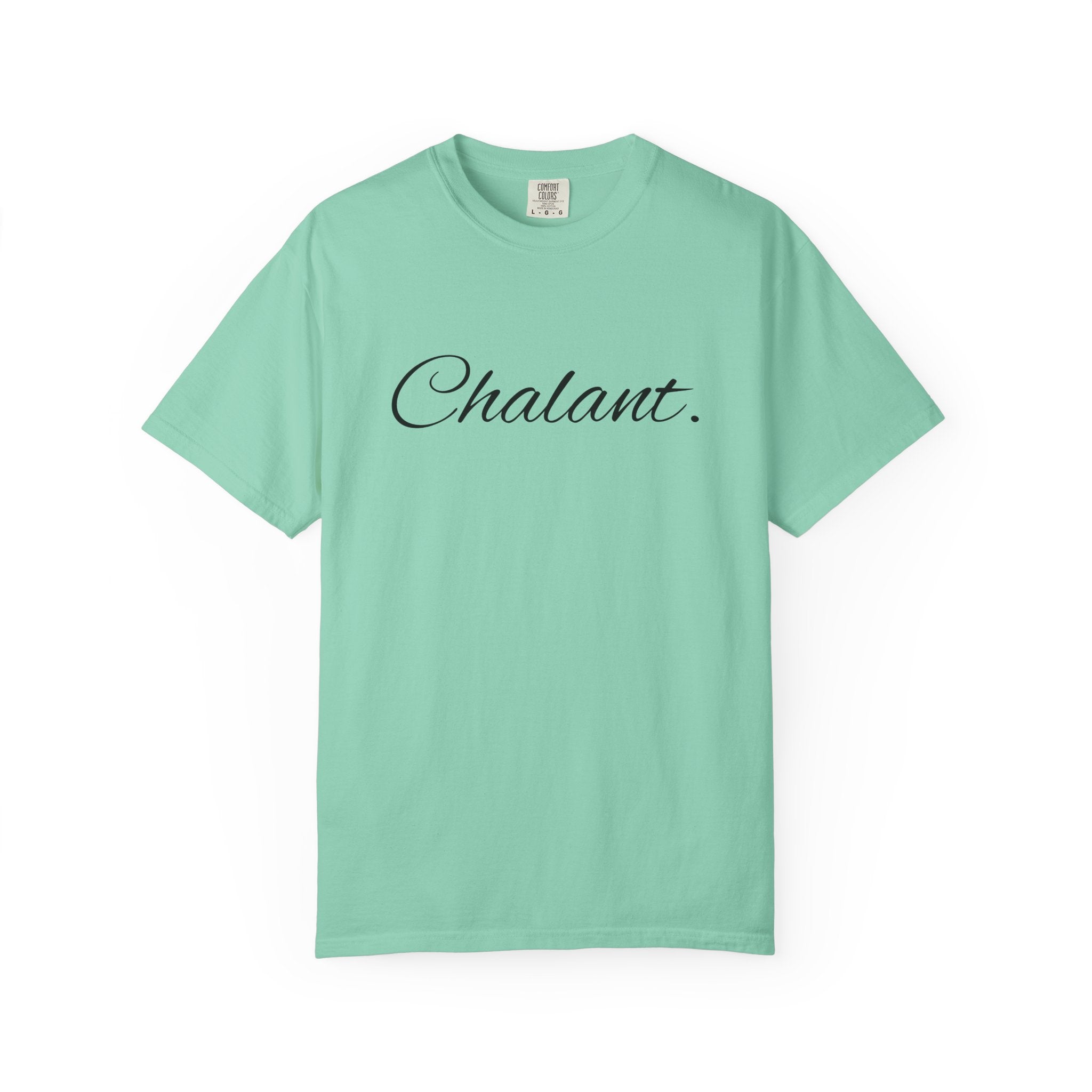 Chalant Script T-Shirt — Elegant Casual Graphic Tee