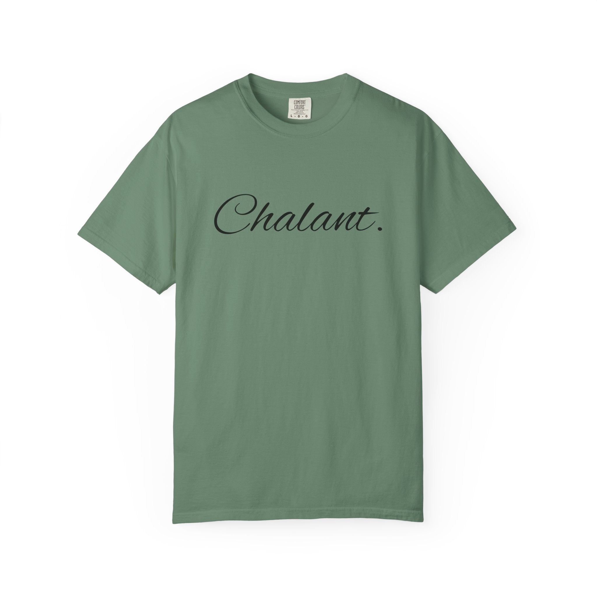Chalant Script T-Shirt — Elegant Casual Graphic Tee
