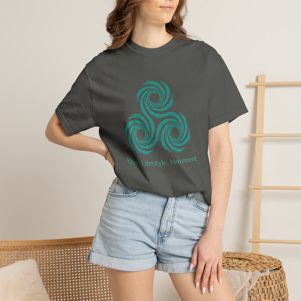 Unisex ELM Teal Logo Garment-Dyed T-shirt