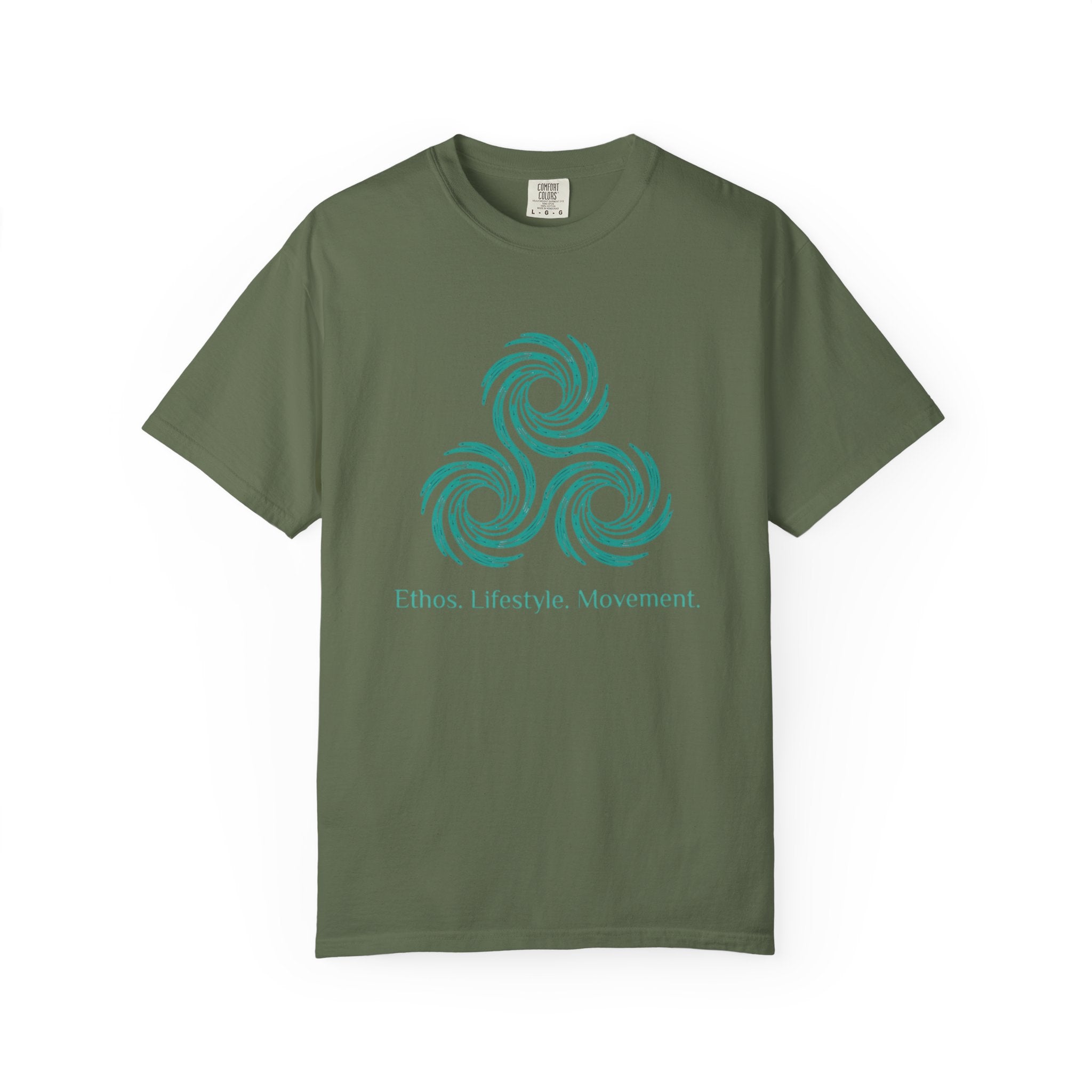 Unisex ELM Teal Logo Garment-Dyed T-shirt