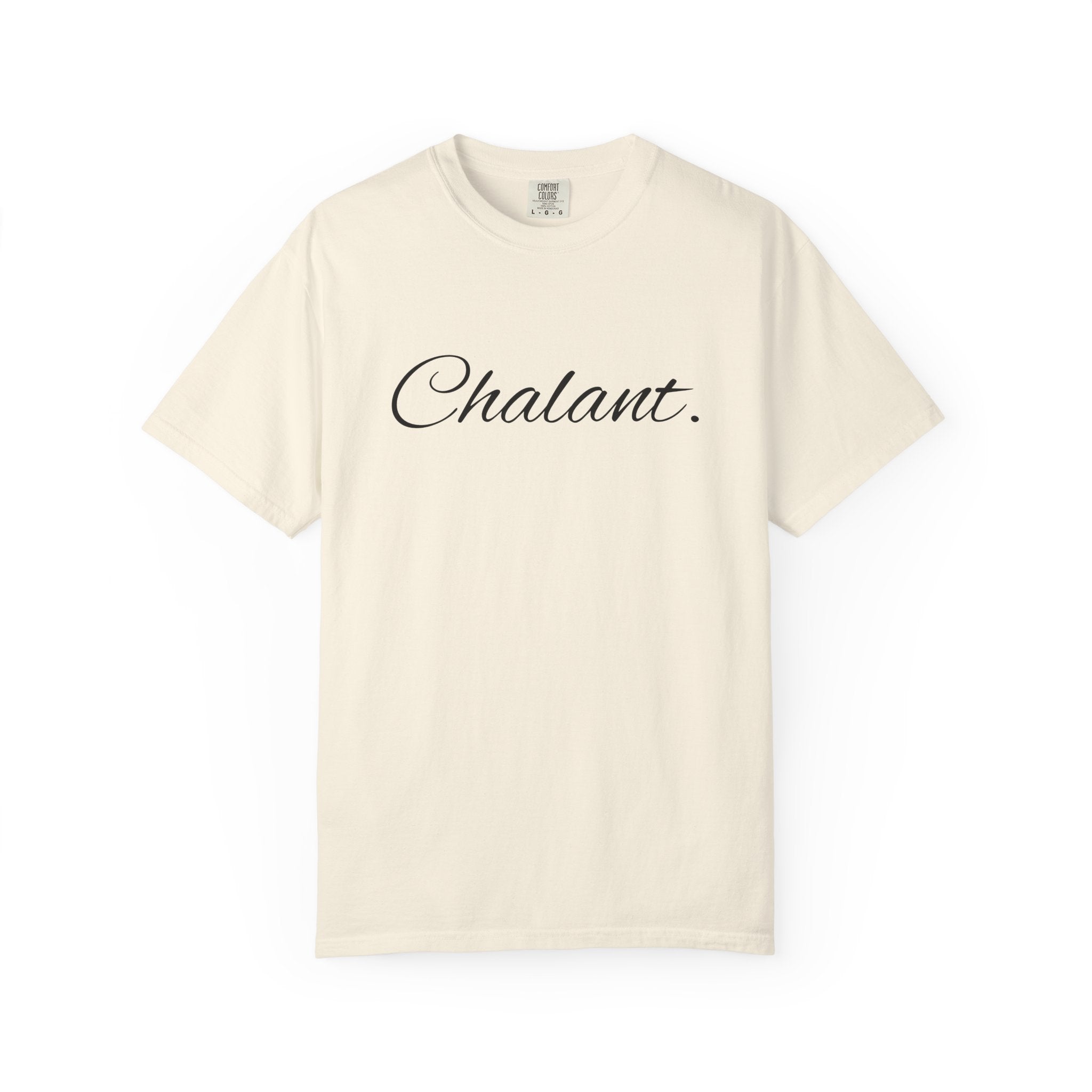Chalant Script T-Shirt — Elegant Casual Graphic Tee