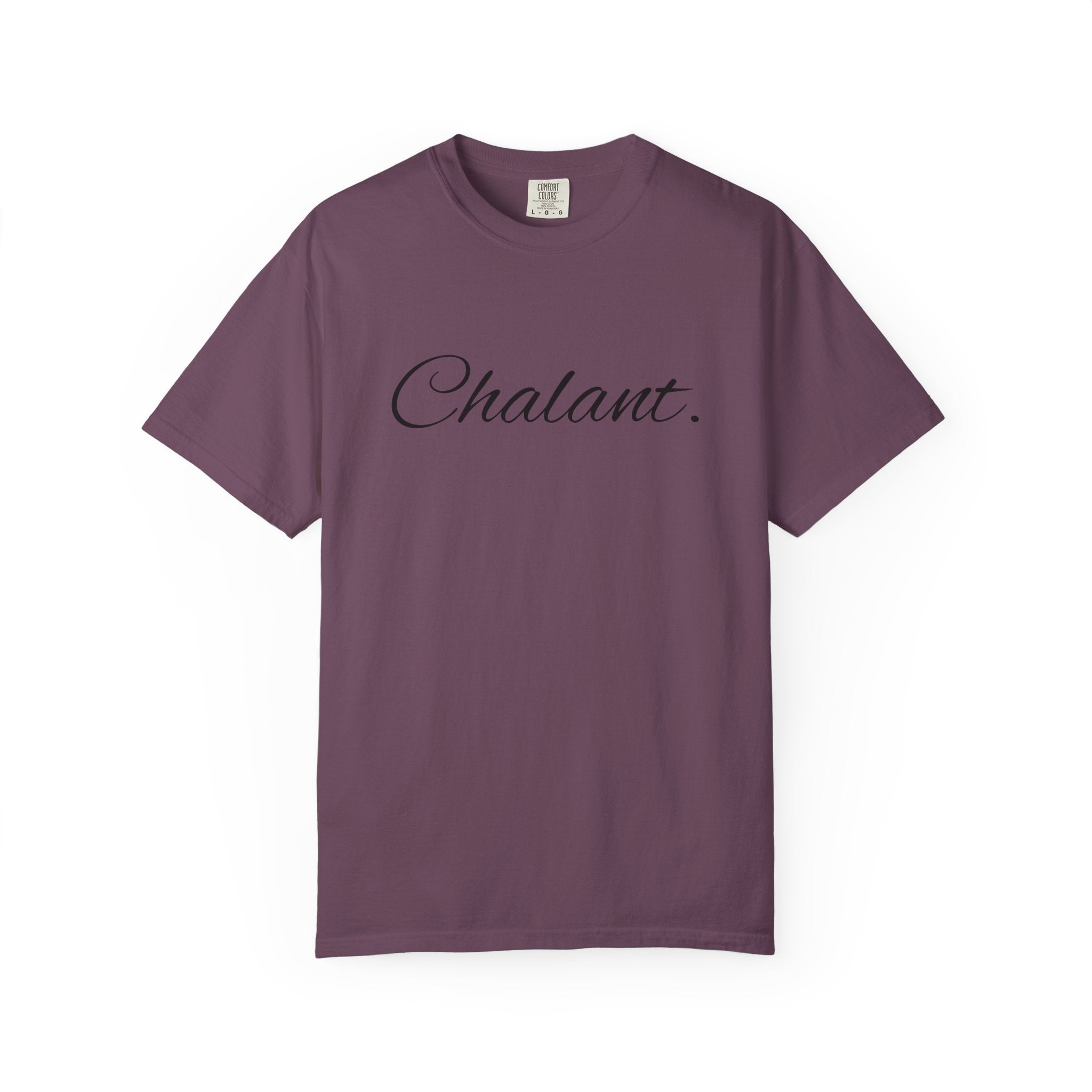Chalant Script T-Shirt — Elegant Casual Graphic Tee
